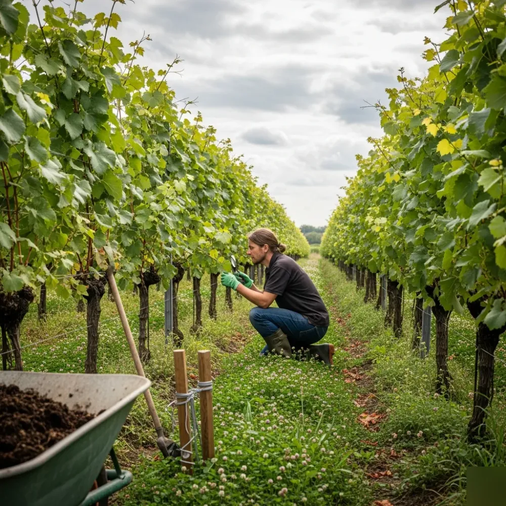 bio-weinreben-gruenduengung-pflanzenpflege-remshalden Gesunde Weinreben Bio-Betrieb Gründüngung Pflanzenkontrolle Remshalden